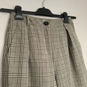 Topshop High Waisted Plaid Pants (petite)